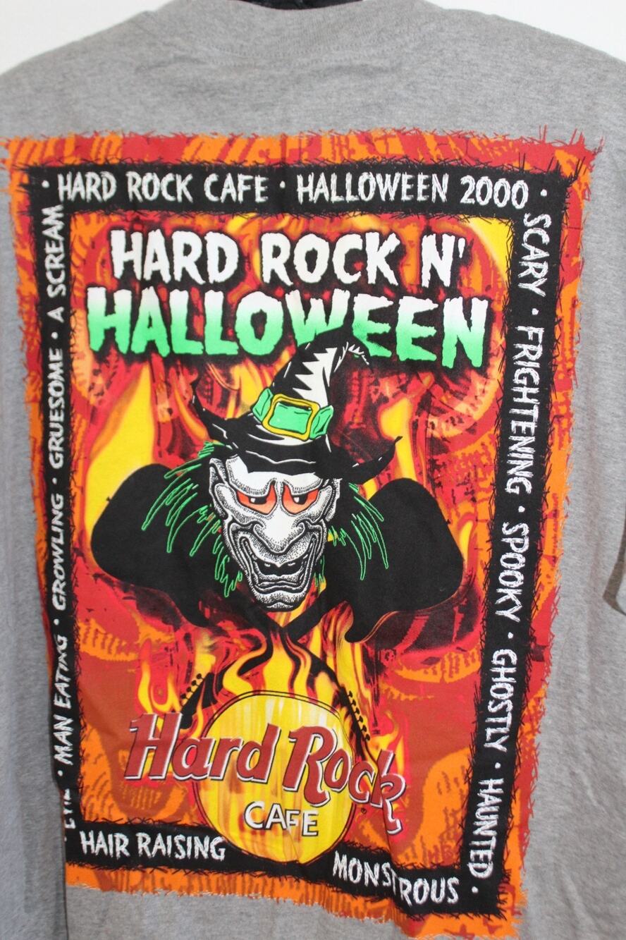 Original Vintage Hard Rock Cafe Orlando Hard Rock N Halloween T Shirt 2000 Large